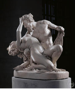 Bacchante et satyre de James Pradier Louvre rose coquin